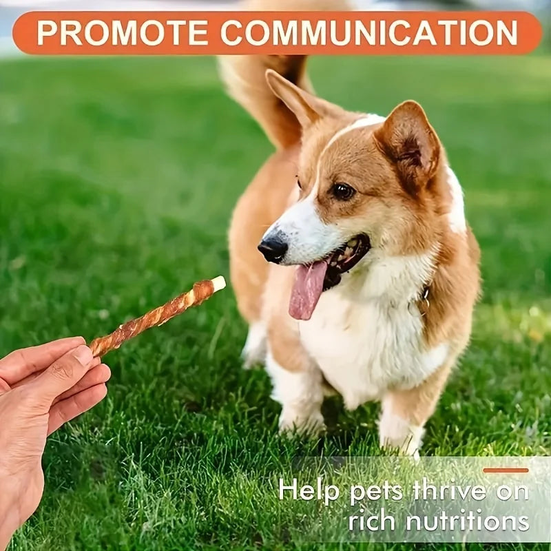 Duck Wrapped Rawhide Sticks, Dog Treats