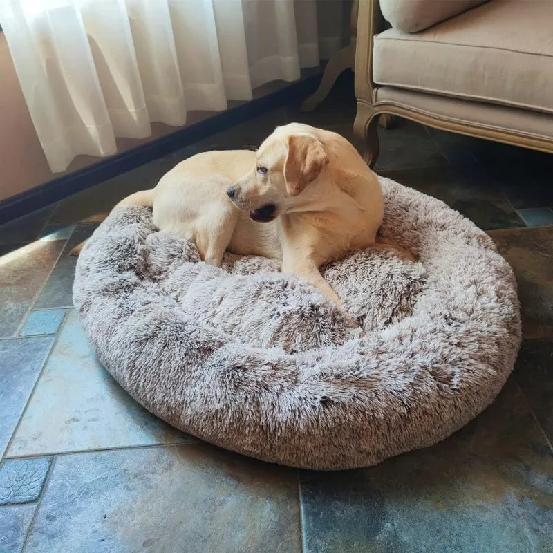 Oval Calming Donut Cuddler Dog Bed