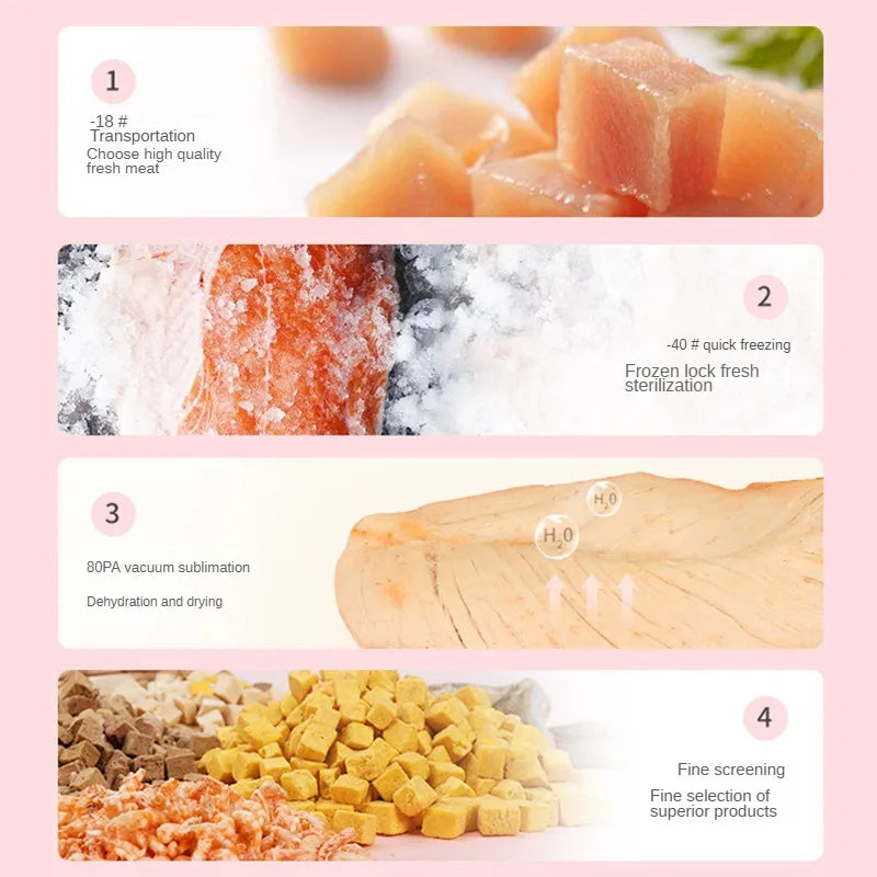 Freeze-dried Salmon and Fish Pet Snacks