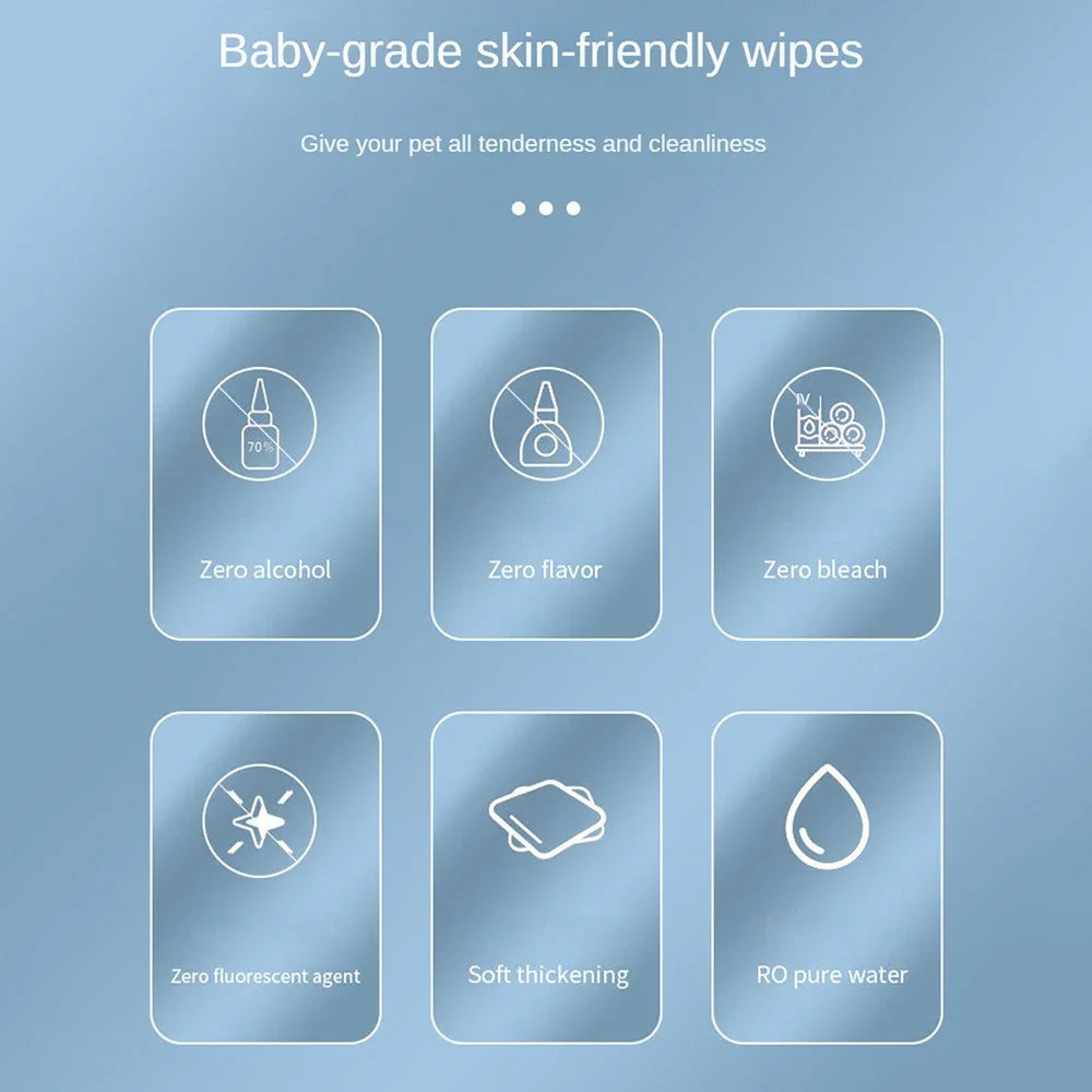Pet Wipes Ro Pure Water Formula