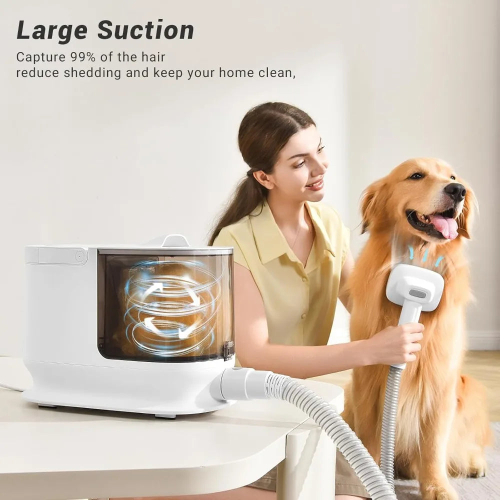 Dog Hair Vacuum & Dog Grooming Kit