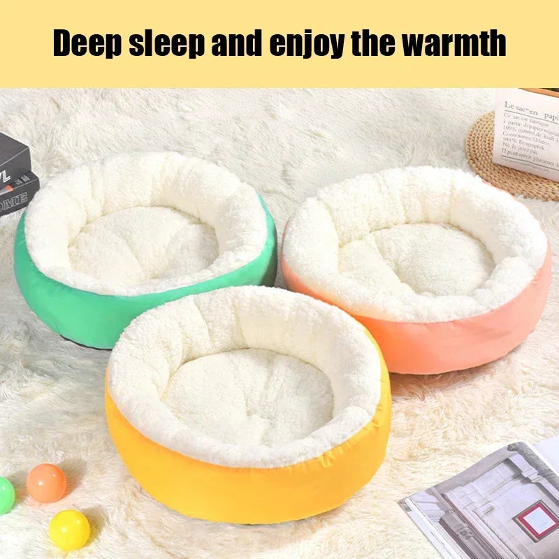 Comfortable Plush Pet Nest Round Cashmere