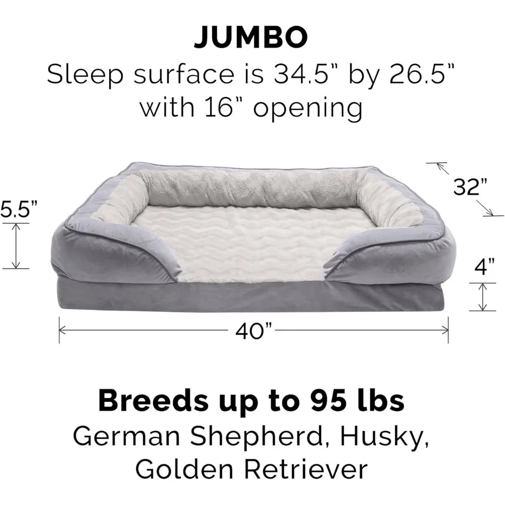 Furhaven Cooling Gel Dog Bed for Large Dogs