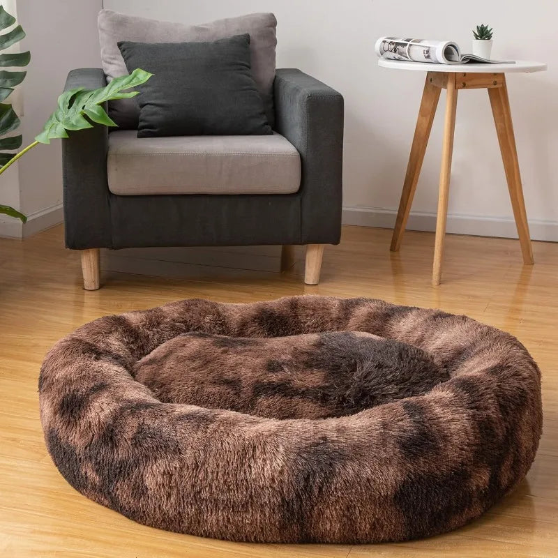 Oval Calming Donut Cuddler Dog Bed