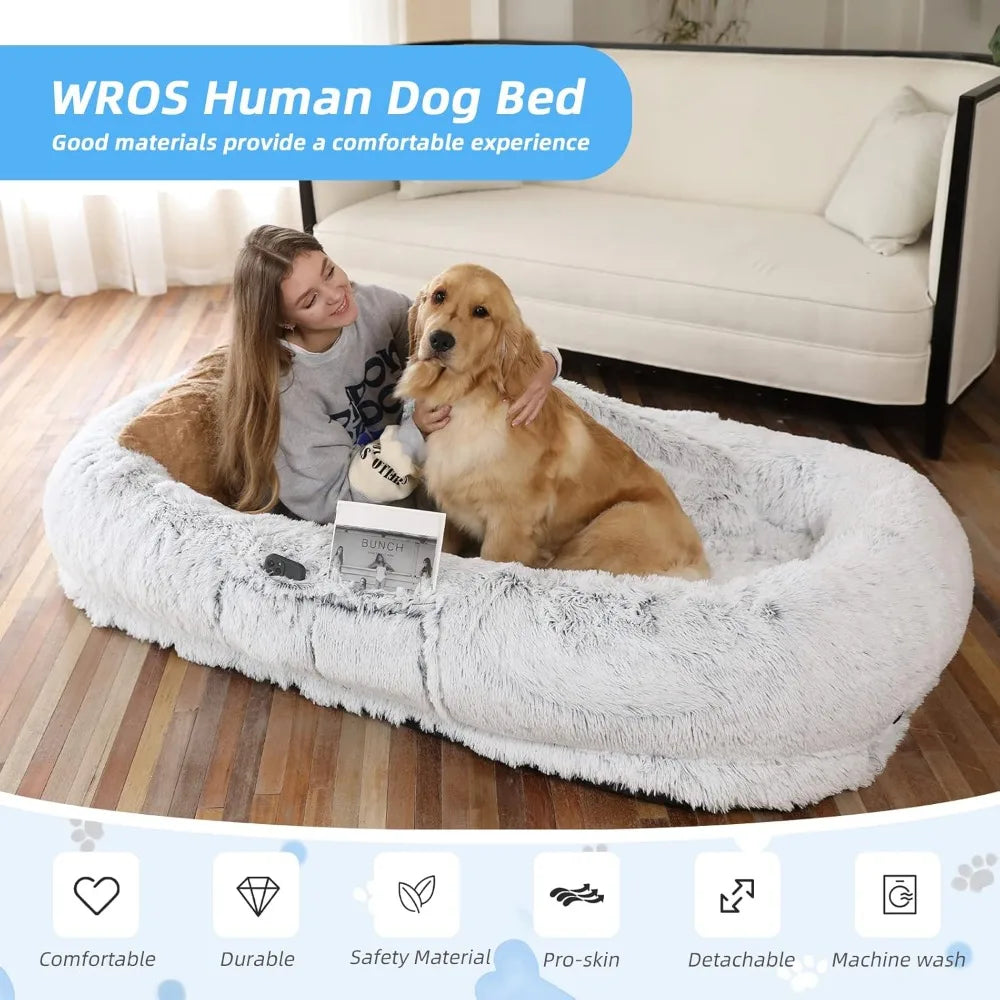 Washable Faux Fur Dog Bed