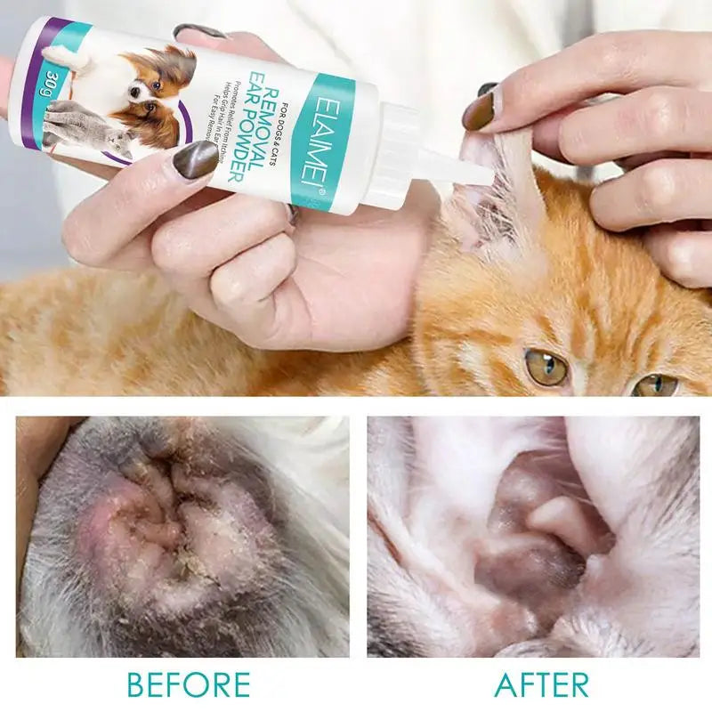 Painless Hair Removal Ear Pet Powder