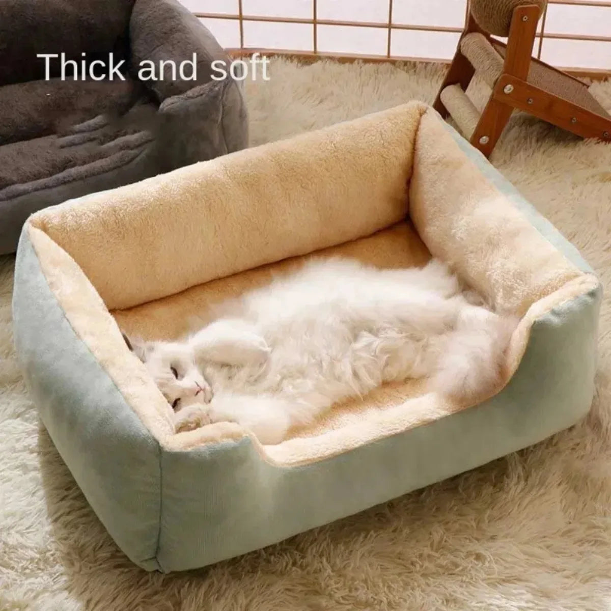 Plush Kennel Warm Thickened Cat Bed