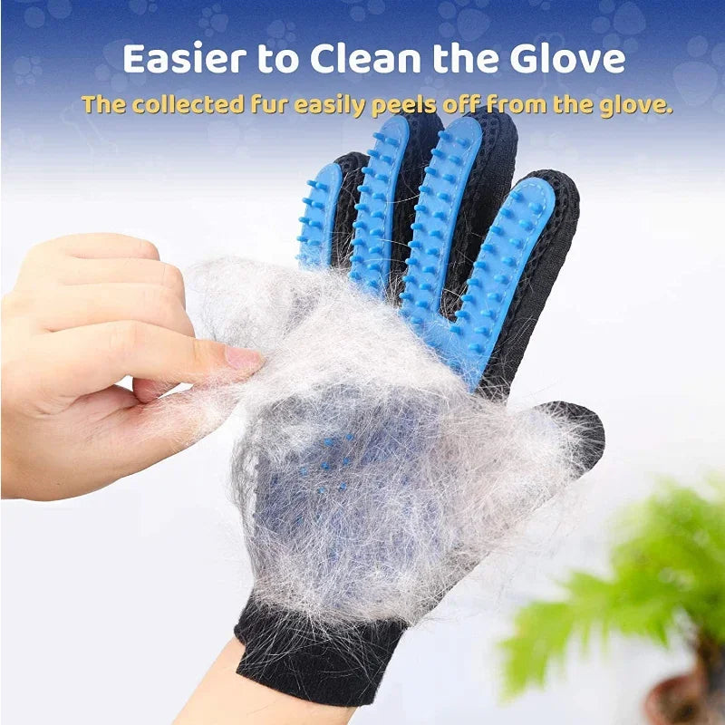 Brush Bath Cleaning Glove De-Shedding De-Matting Pet Hair