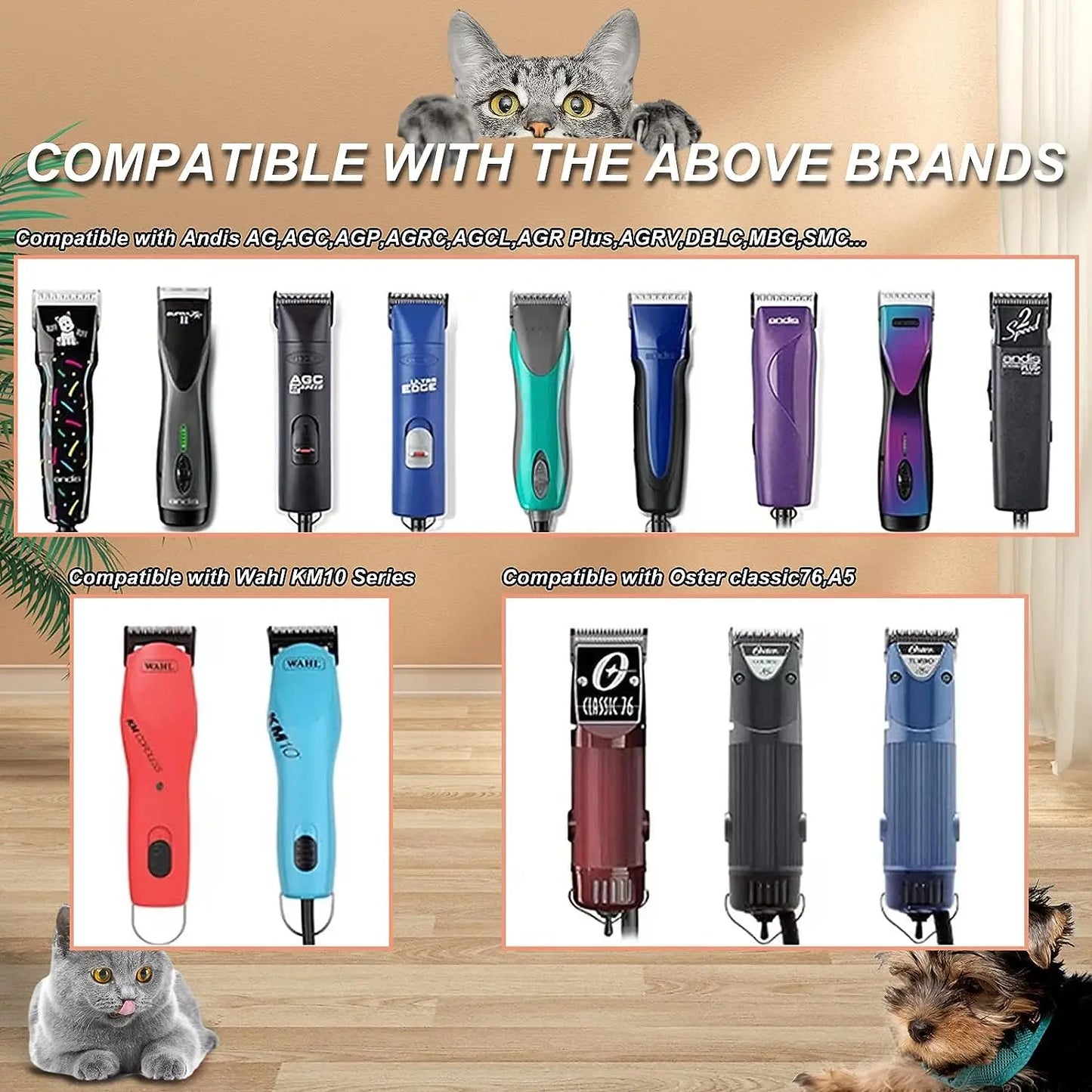 Ceramic Moving Blade Pet Clipper