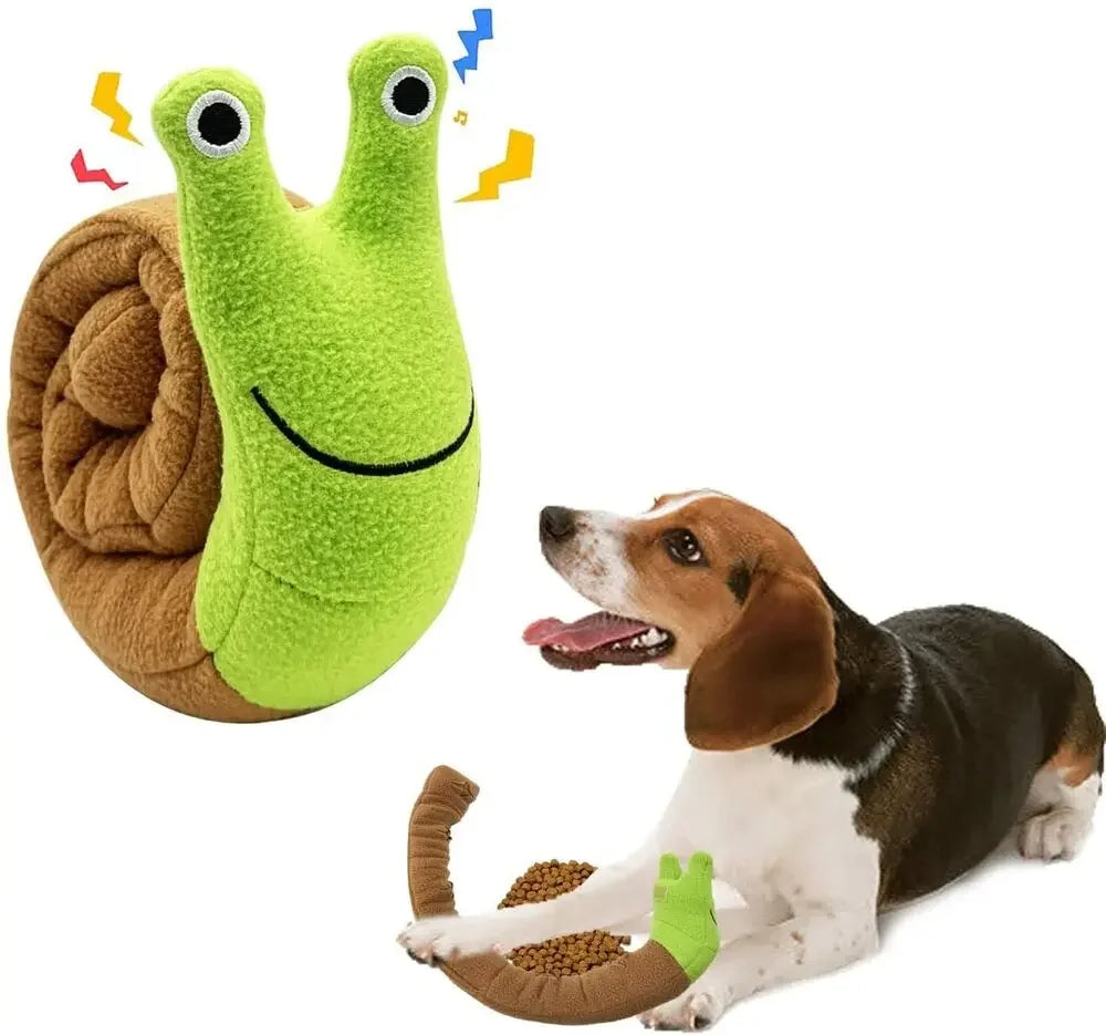 Squeak Dog Toys Sniffing Plush Snails Toys