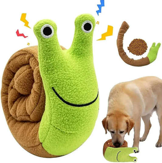 Squeak Dog Toys Sniffing Plush Snails Toys