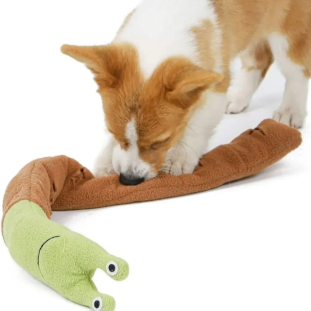 Squeak Dog Toys Sniffing Plush Snails Toys