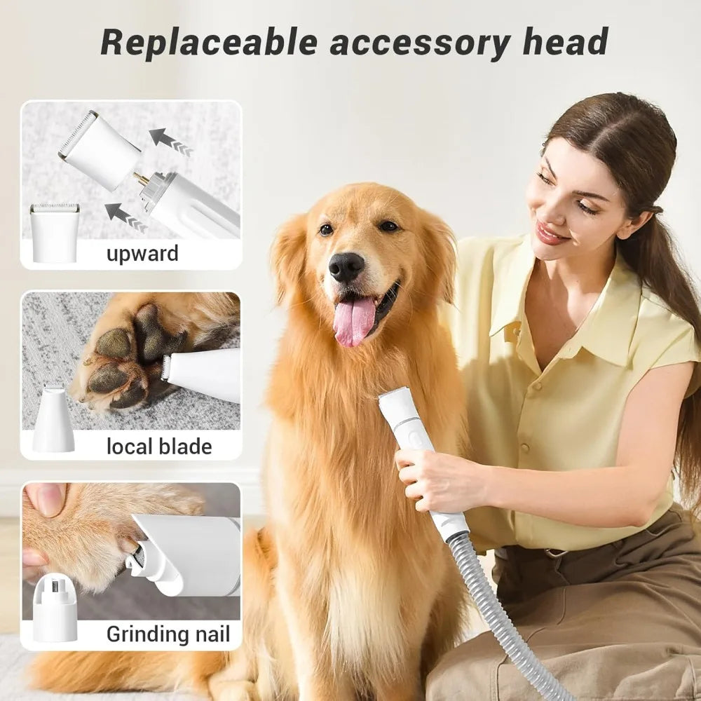 Dog Hair Vacuum & Dog Grooming Kit