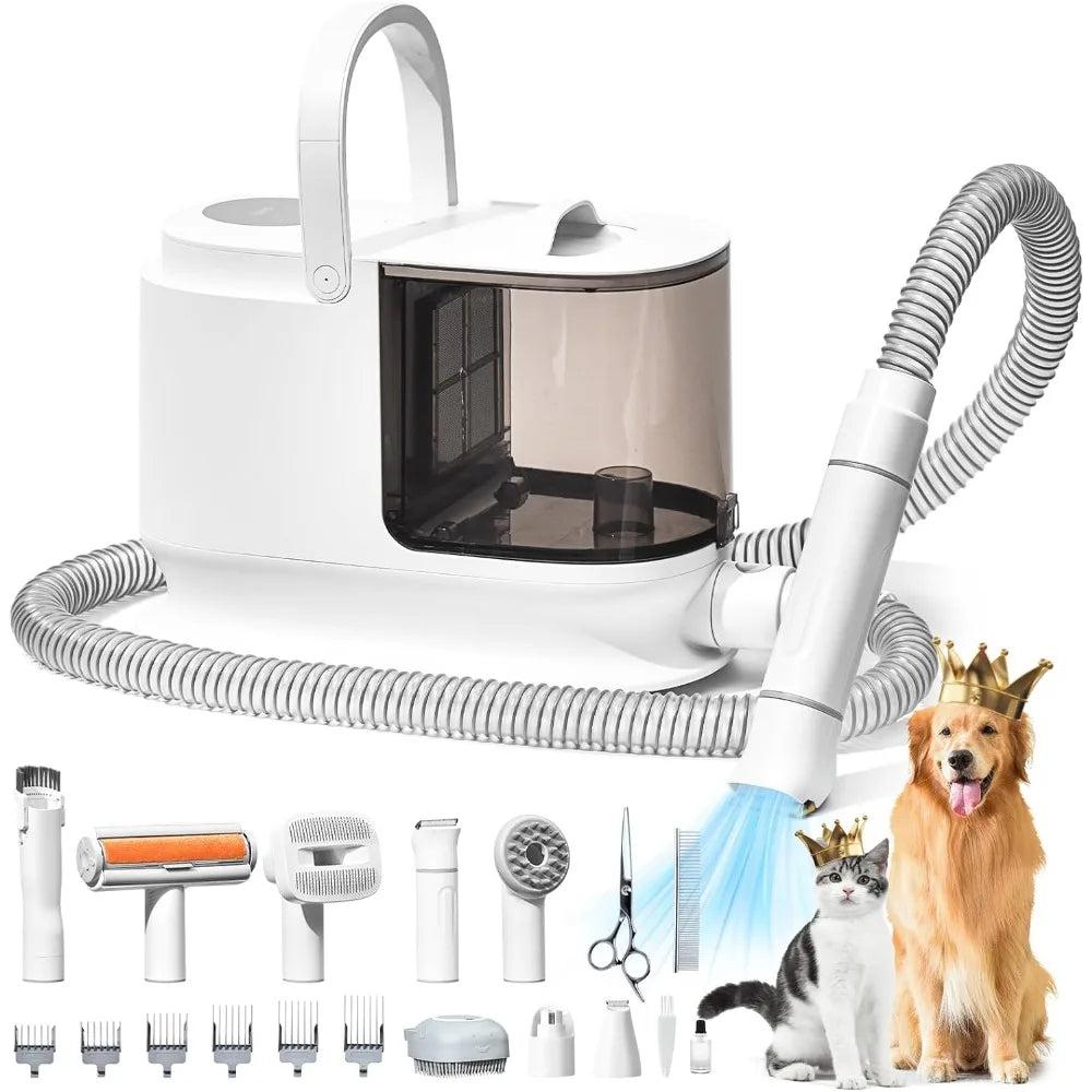 Dog Hair Vacuum & Dog Grooming Kit