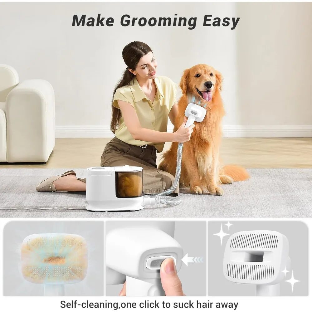 Dog Hair Vacuum & Dog Grooming Kit