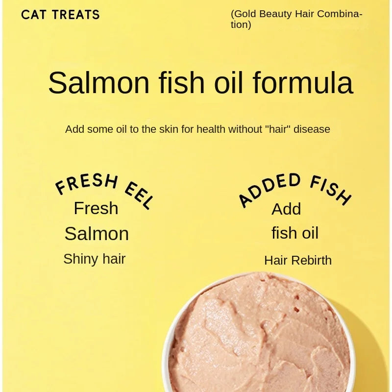 Fish Oil Cat Strips Wet Food Hydrating Cat Snacks